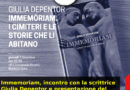 Immemoriam, incontro con la scrittrice Giulia Depentor e presentazione del progetto “Un cimitero da vivere”, Montebelluna