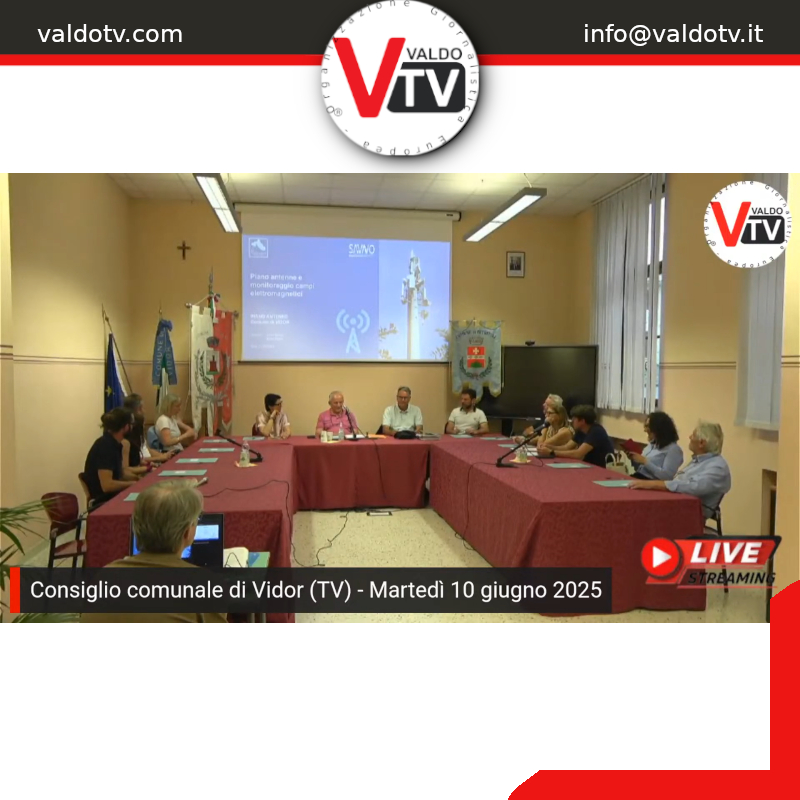 Consiglio comunale di Vidor: Approvato il Piano Comunale Antenne
